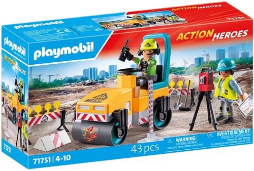 PLAYMOBIL Action Heroes Wegenbouw 71751