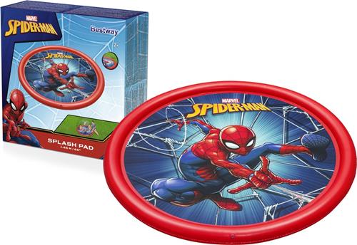 Waterspeelmat - Spider-Man - Ø 165cm - opblaasbaar - rood blauw
