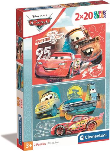 Clementoni - Puzzel - 2x20 Stukjes - Cars Disney - Puzzel Voor Kinderen - Vanaf 3 Jaar