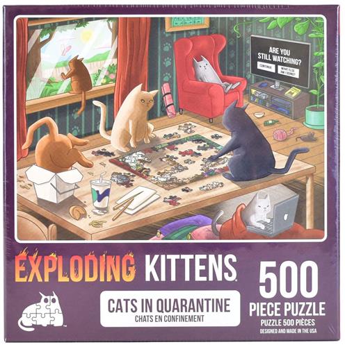 Exploding Kittens Puzzel, 500st.