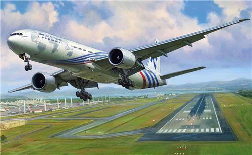 Zvezda - Boeing 777-300er (Zve7012) - modelbouwsets, hobbybouwspeelgoed voor kinderen, modelverf en accessoires