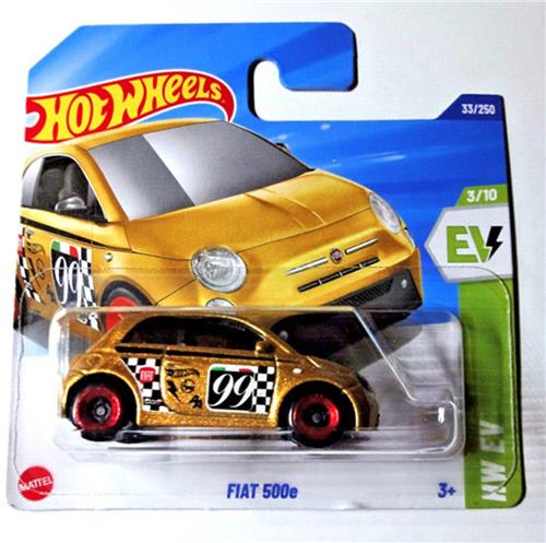 HOT WHEELS FIAT 500e 99 GOLD 33/250 1:64 HW EV 3/10 (2025)