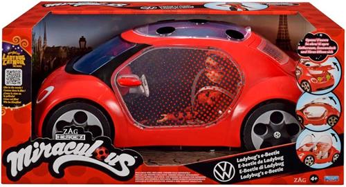 MIRACULOUS LADYBUG E-BEETLE CAR WITH FASHION DOLL.