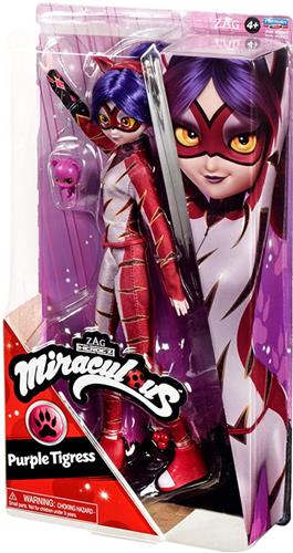 MIRACULOUS 26CM PURPLE TIGRESS FASHION DOLL.