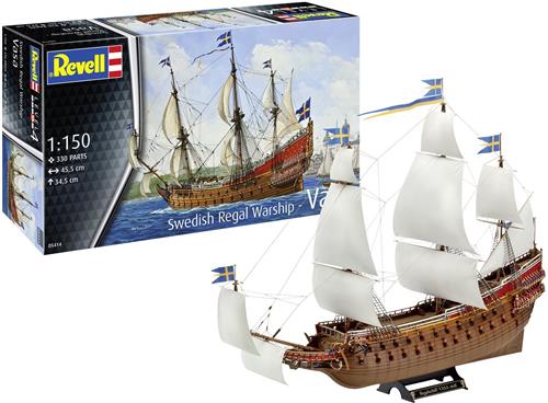 1:150 Revell 05414 Zweeds Koninklijk Schip "Vasa" - Oorlogszeilschip Plastic Modelbouwpakket