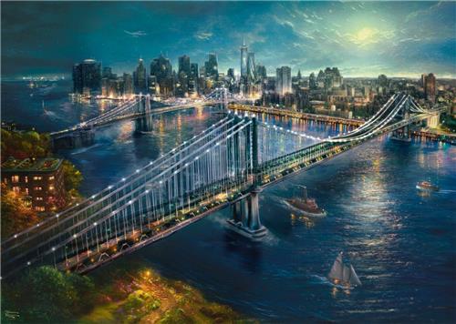 Schmidt Spiele Mondschein in Manhattan - 2000 Teile.