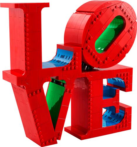 LEGO Art LOVE Woonaccessoire Decoratie Bouwpakket voor Volwassenen, Valentijnscadeau - 31214