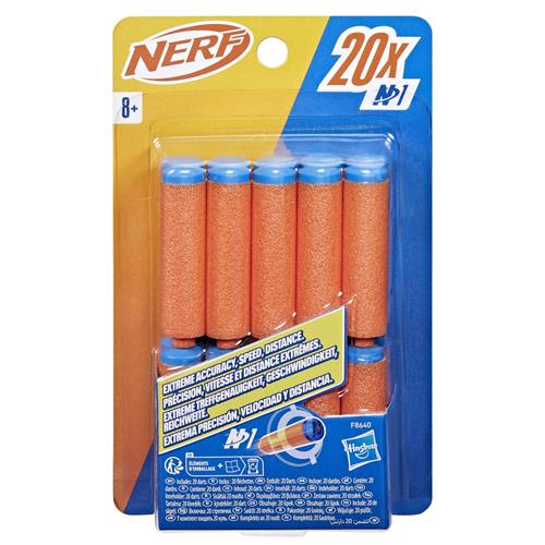 NERF N Series N1 Refill pack - met 20 Officiële Nerf N1 Darts - Nerf N1 Pijltjes