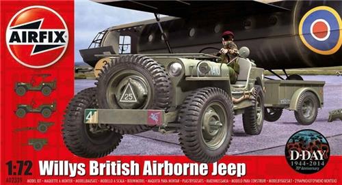 1:72 Airfix 02339 Willys MB Jeep (British Airborne) Plastic Modelbouwpakket