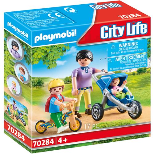 PLAYMOBIL City Life Mama met kinderen - 70284