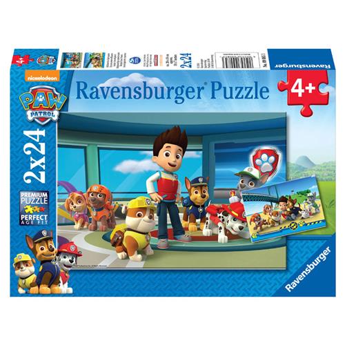 Ravensburger puzzel PAW Patrol: Hulpvaardige speurneuzen - 2x24 stukjes - kinderpuzzel