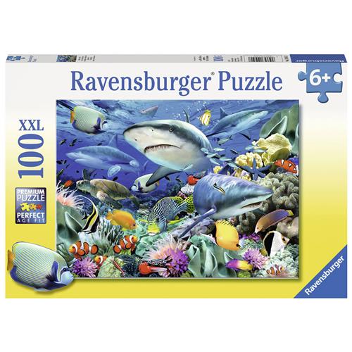Ravensburger puzzel Haaien rif - Legpuzzel - 100 stukjes