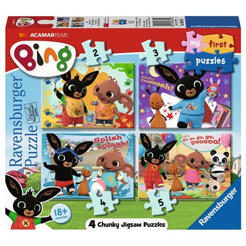 Ravensburger Bing Bunny - My First puzzels - 2+4+6+8 stukjes - kinderpuzzel