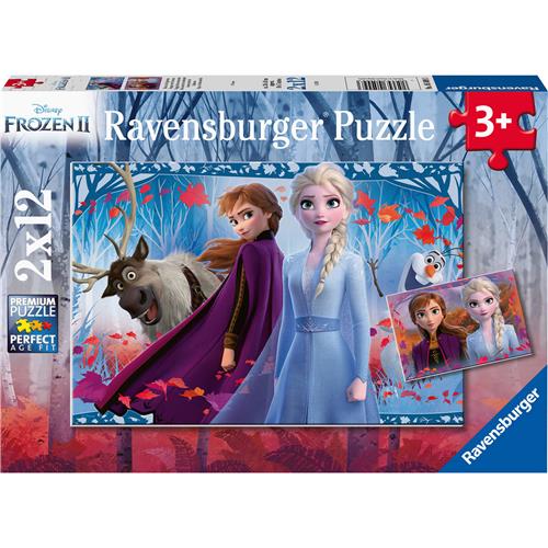 Ravensburger puzzel Disney Frozen 2 - 2x12 stukjes - kinderpuzzel