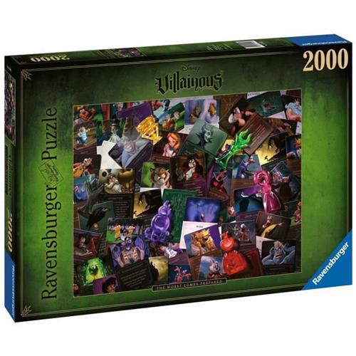 Ravensburger puzzel Villainous: All Villains The Worst Comes Prepared - Legpuzzel - 2000 stukjes