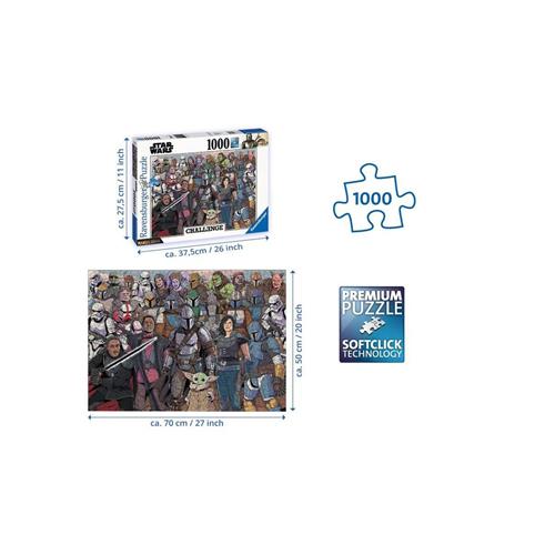 Ravensburger puzzel Disney Star Wars Mandalorian Challenge - Legpuzzel - 1000 stukjes