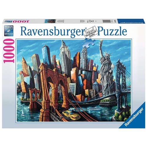 Ravensburger puzzel Welkom in New York - Legpuzzel - 1000 stukjes