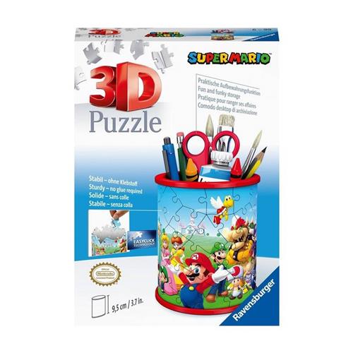 Ravensburger 3D Puzzel Pennenbak Super Mario -  54 stukjes