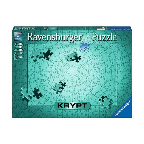 Ravensburger Krypt Metallic Mint - Legpuzzel - 736 stukjes
