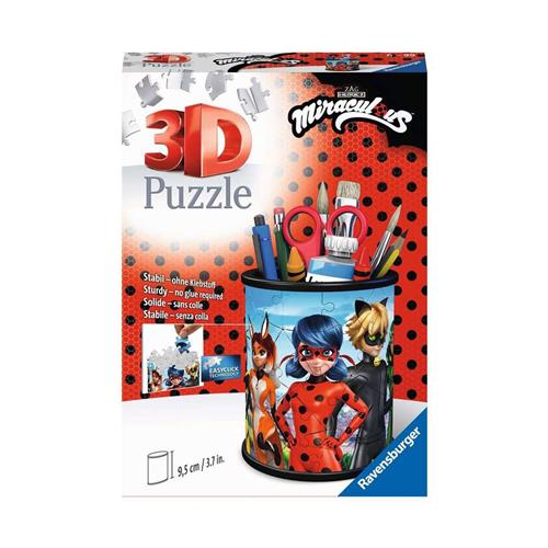 Ravensburger Pennenbak Miraculous - 3D Puzzel - 54 stukjes