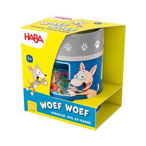 Haba !!! Spel - Dobbelbeker - Wow Wau (Nederlands) = Duits 2010889001 - Frans 2010889002.