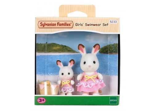 Sylvanian Families 5233 Zwemkleding Meisjes - Speelfigurenset