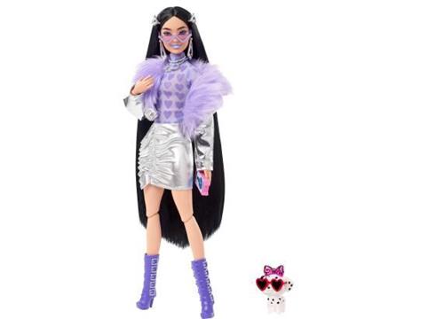 Barbie Extra - Lila/Zilvere Outfit - Barbiepop