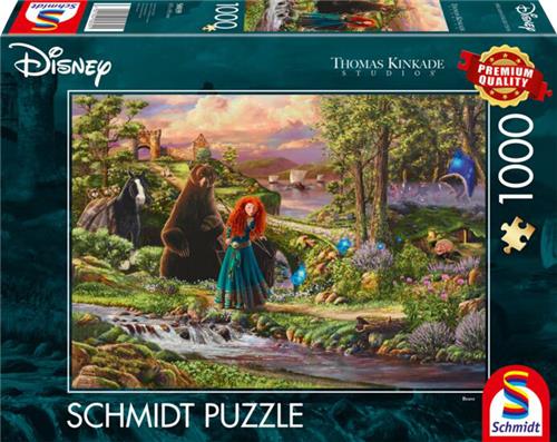 Schmidt puzzel - Thomas Kinkade Studios - Disney Dreams Collectie - Brave - Merida - 1000 stukjes