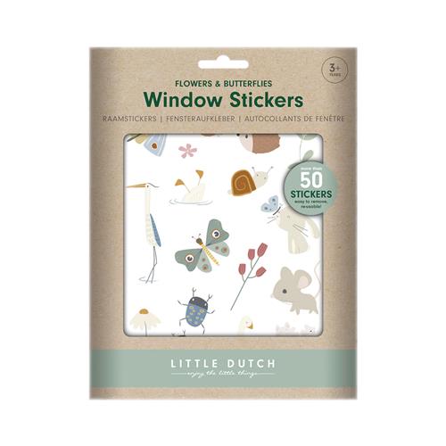 Little Dutch Raamstickers Flowers & Butterflies - creatief speelgoed