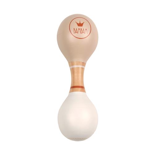 BamBam - Eco Friendly Wooden Maracas - Beige in Giftbox - Sambabal