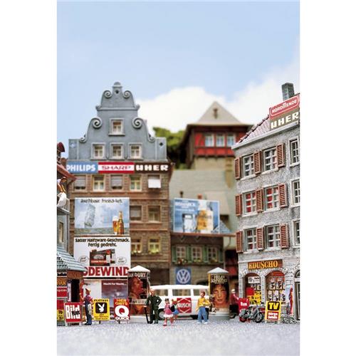 Busch - Werbeplakate-set H0 (Bu6030) - modelbouwsets, hobbybouwspeelgoed voor kinderen, modelverf en accessoires