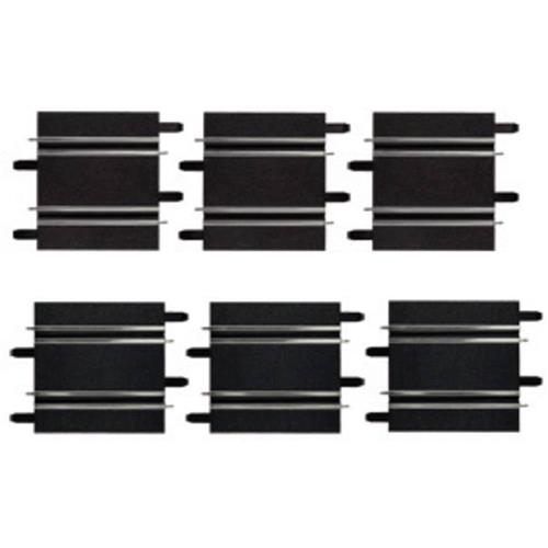 Carrera GO!!! Rechte Baandelen - 6 Stuks - Racebaanonderdeel