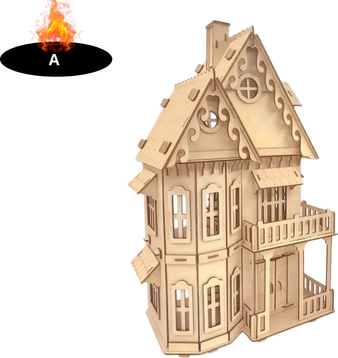 LK503 Owl Clock - Houten Bouwpakket 3D-Puzzel DIY Robotime/ROKR/Rolife
