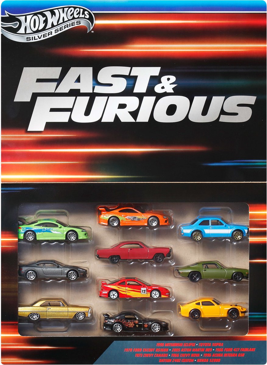 Hot Wheels Fast & Furious 10-pack Auto's JCT92 - Speelgoedwinkel