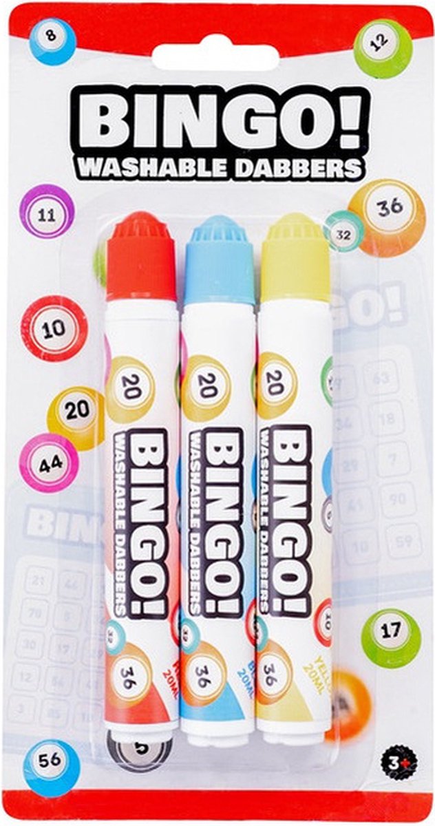 Evelay 12 Bingo Dabber Filzstifte - Tropffreie Marker Für Bingo Tickets