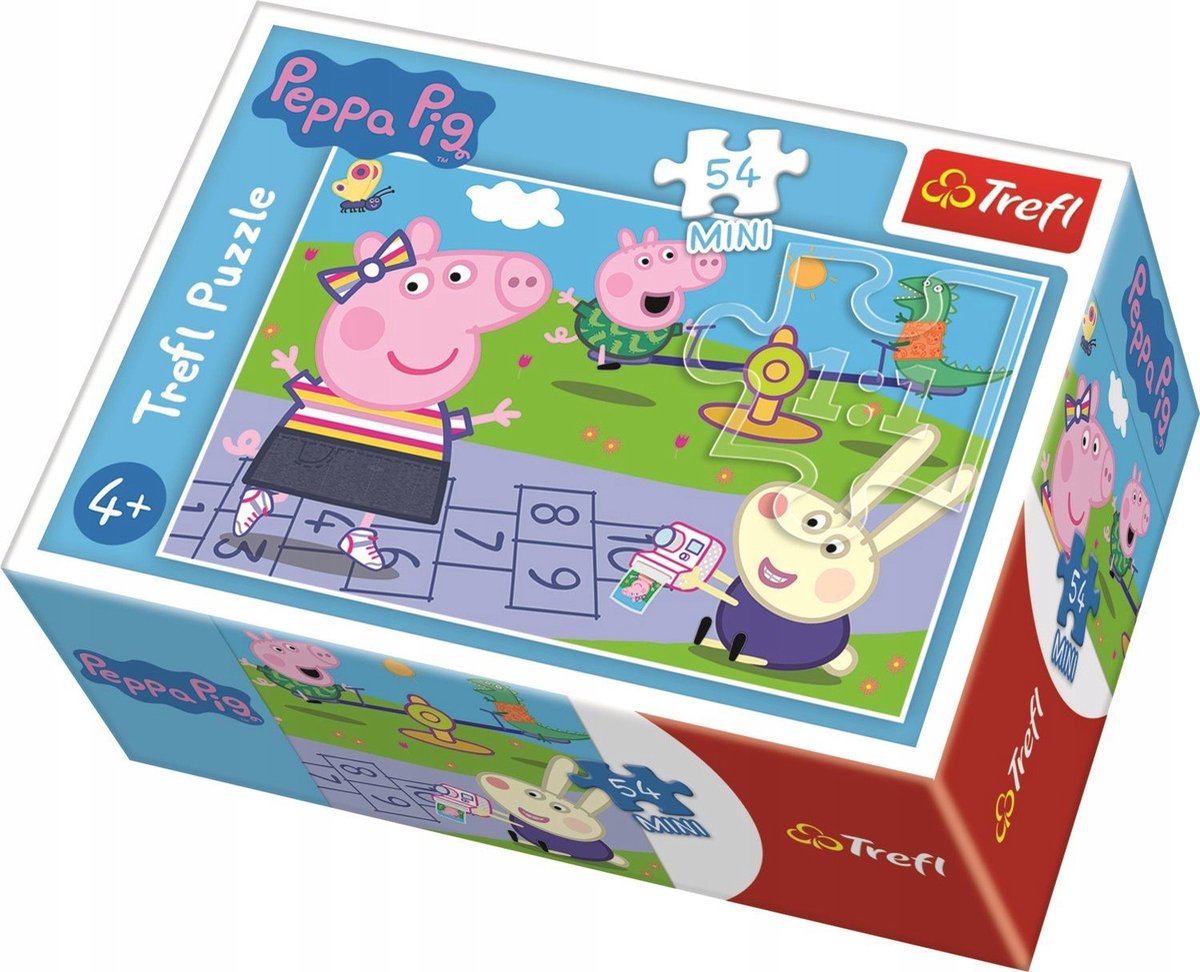 Trefl Mini Puzzel 54 Stukjes Peppa Pig Vrolijke Dag - Speelgoedwinkel